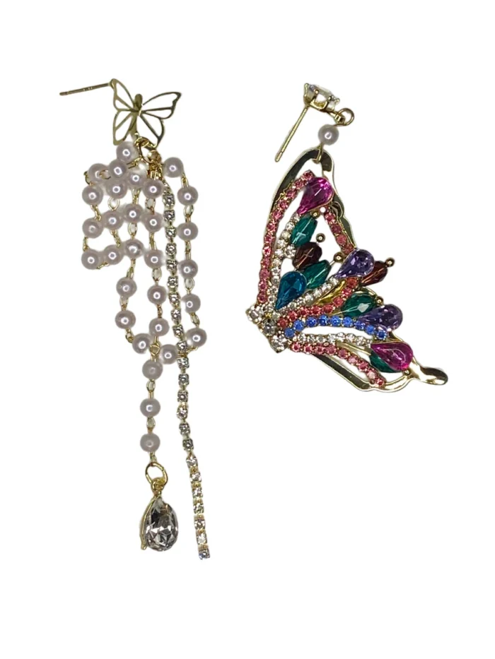 butterfly pearl Earrings