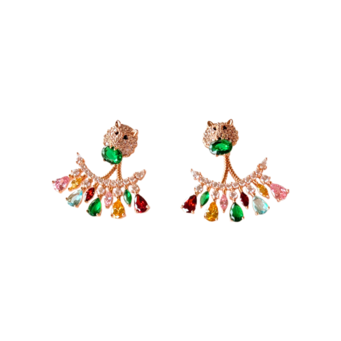 Multicolor Gemstone Earrings