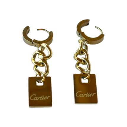 gold chain earrings