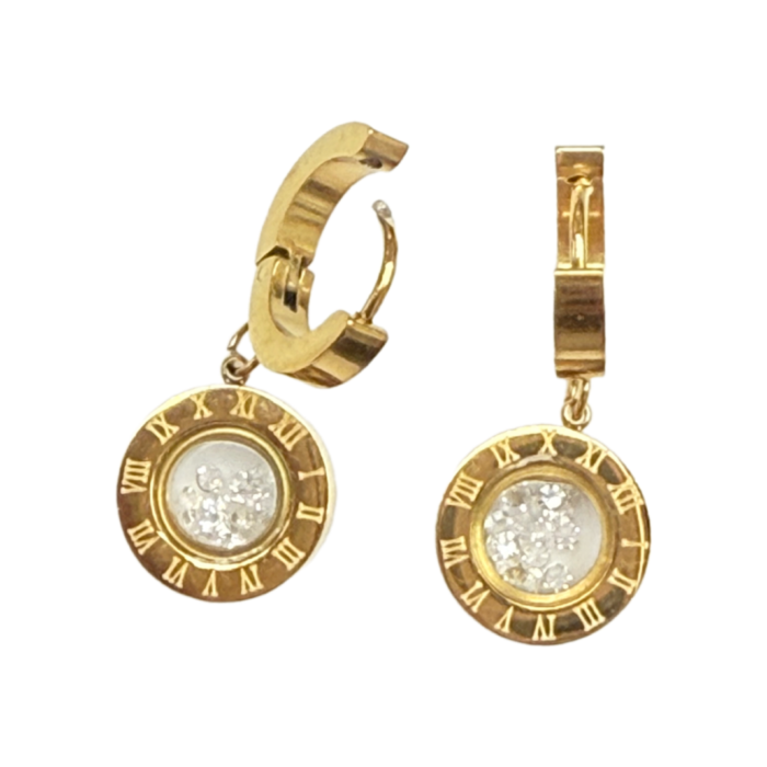 Gold Hoop Earrings Set