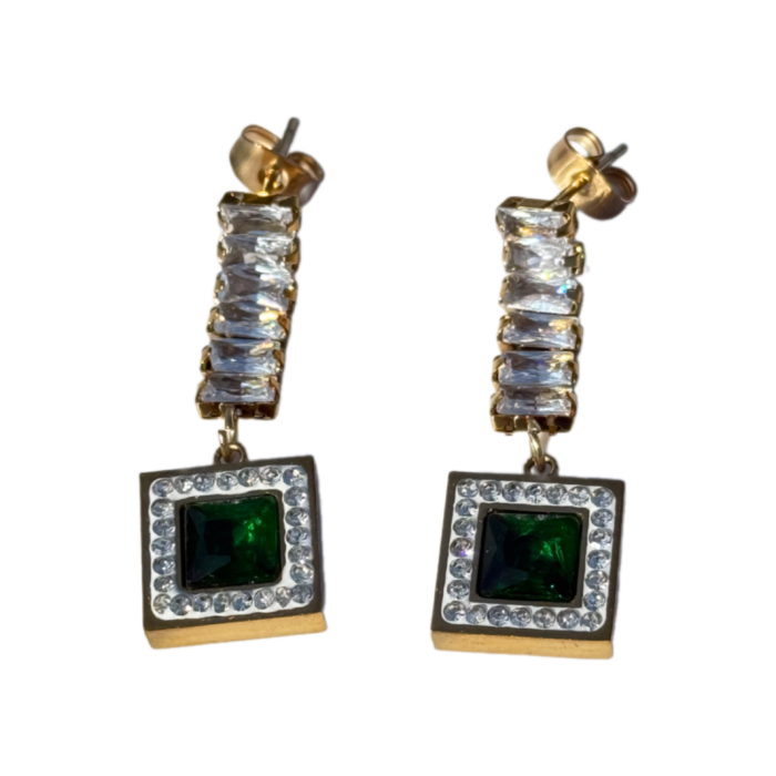crystal drop earrings