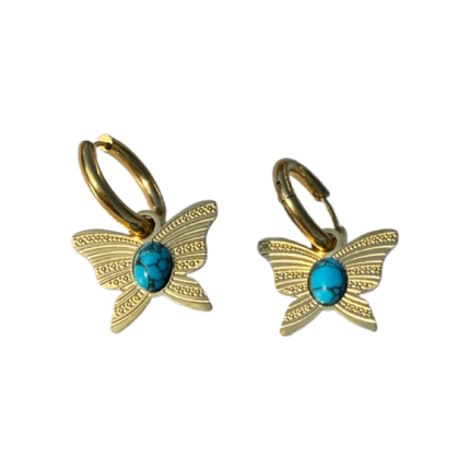 Gold Butterfly Earrings