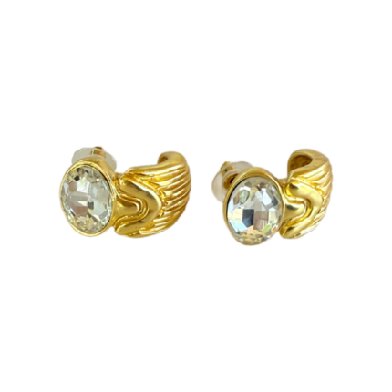 gold wing earrings